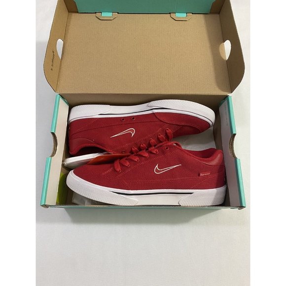 New Mens Size Red Nike SB X Supreme GTS QS Skateboarding Shoes